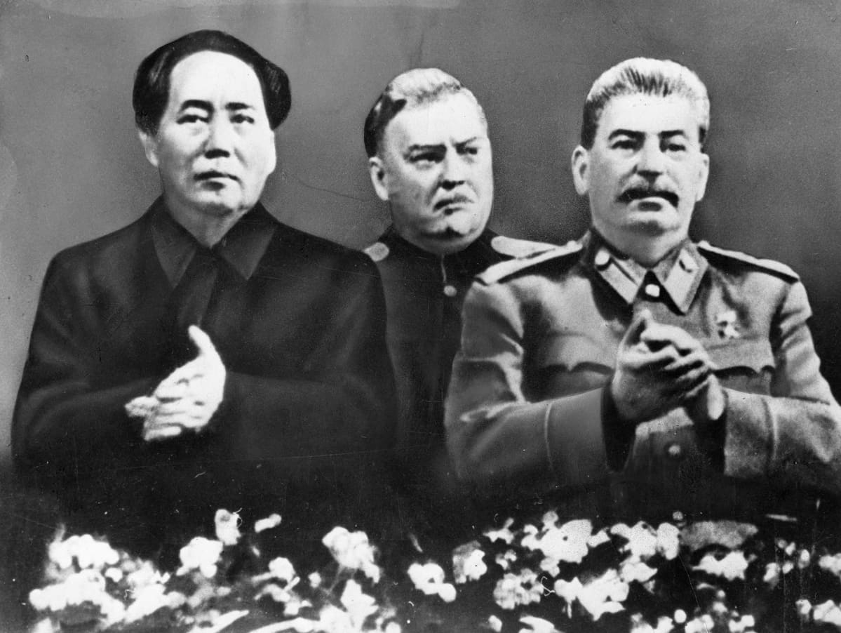Mao Zedong ja Josif Stalin Bolshoi-teatterissa