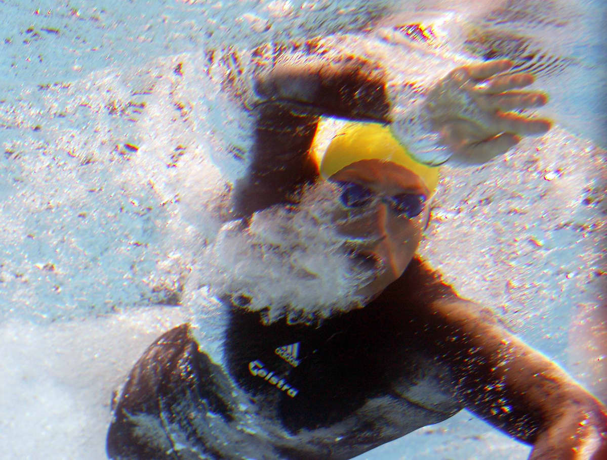 Ian Thorpe kauhoi mustassa hihapuvussaan kaikkiaan viisi olympiakultaa.