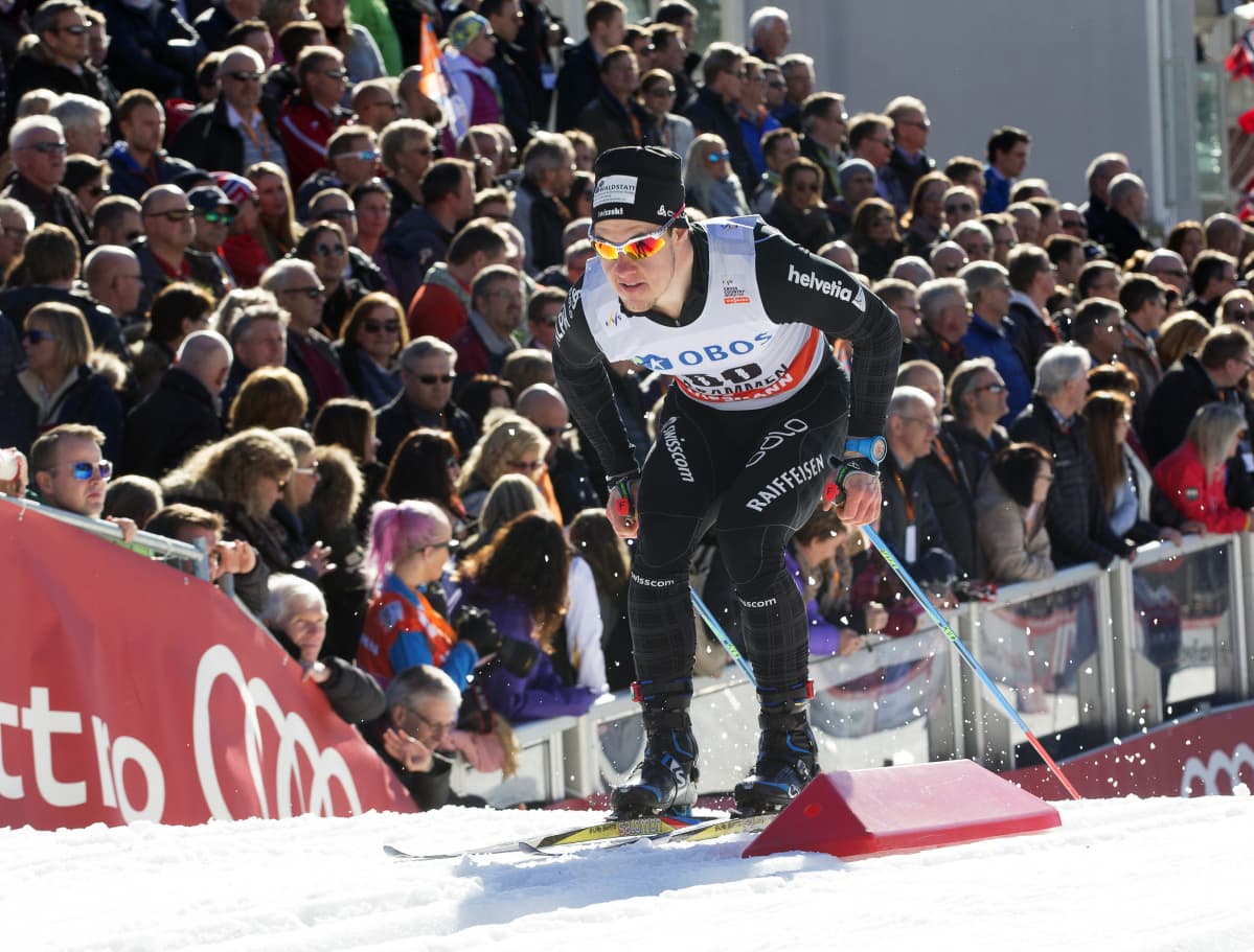 Gianluca Cologna Drammenin sprintissä.