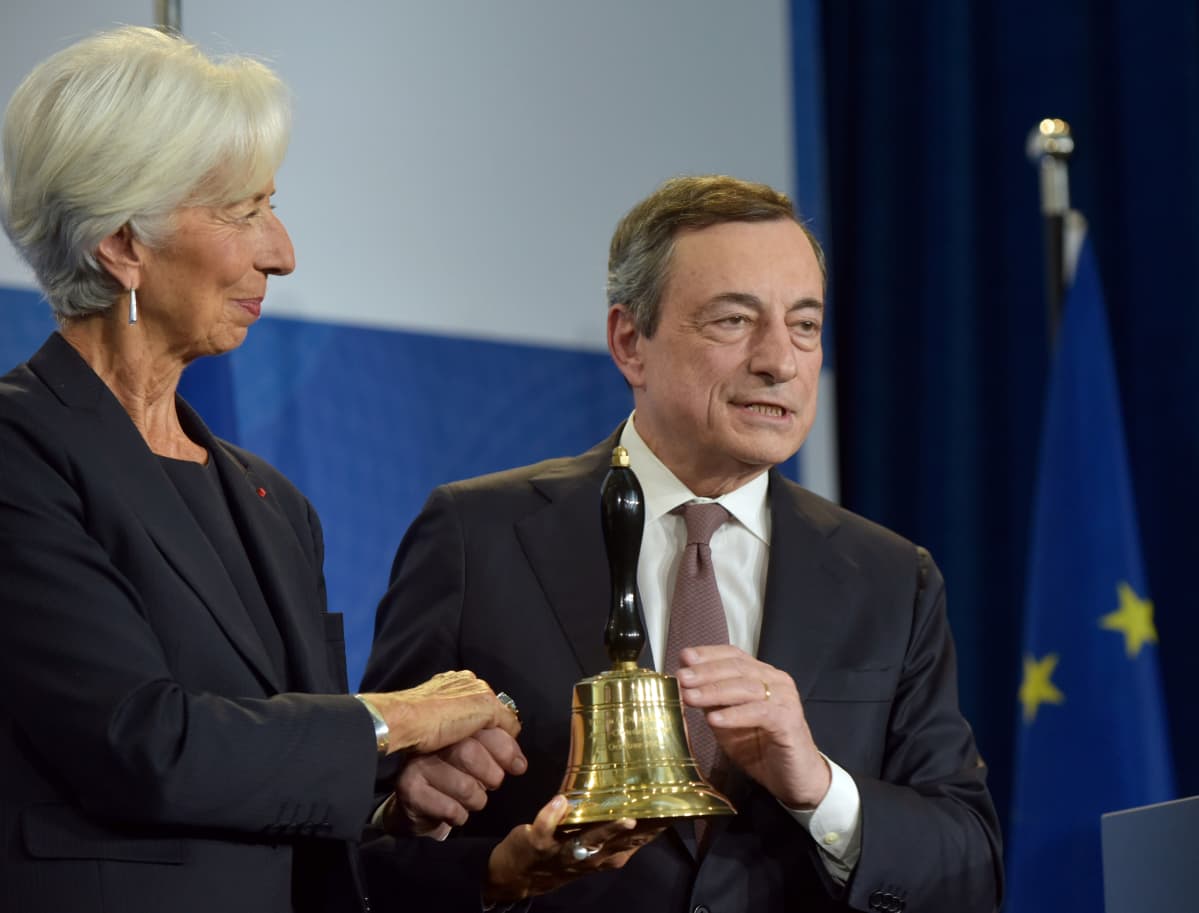 Christine Lagarde Mario Draghi