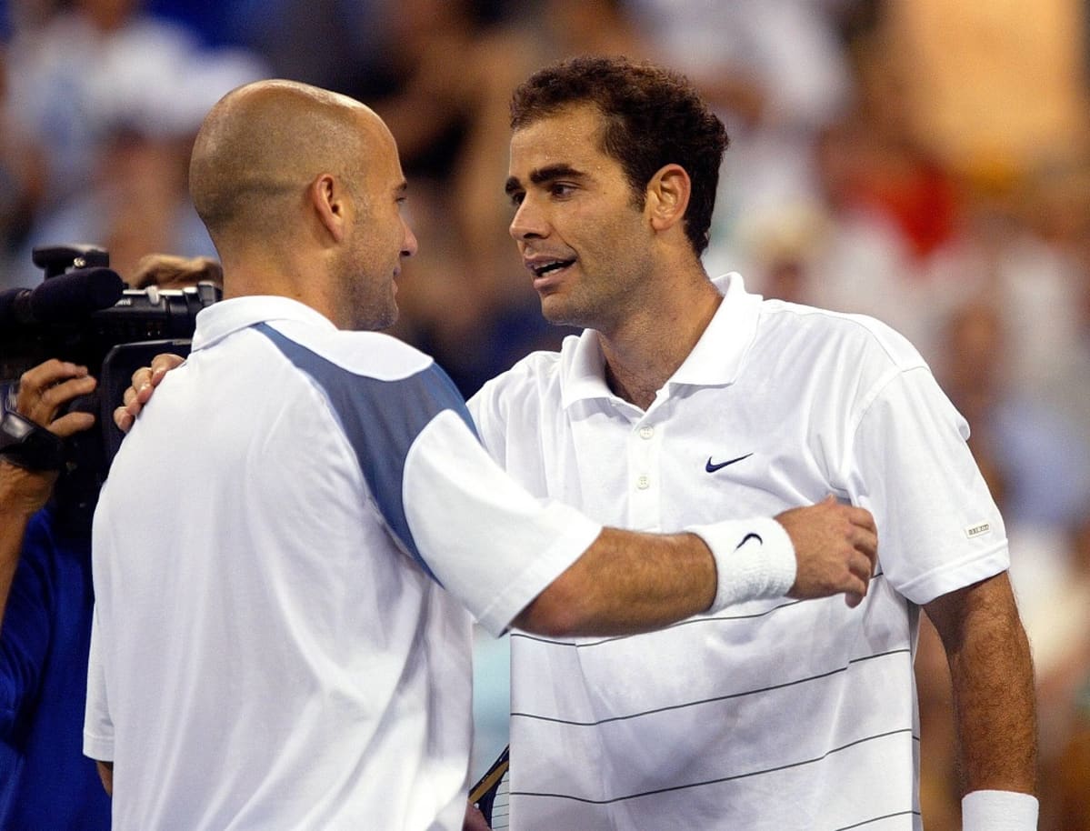 Andre Agassi ja Pete Sampras kuvassa