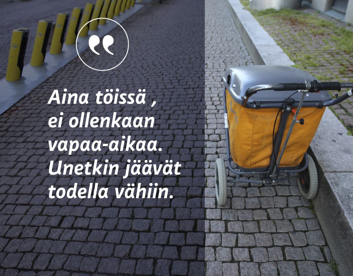 Grafiikka. Aina töissä, ei ollenkaan vapaa-aikaa. Unetkin jäävät todella vähiin.