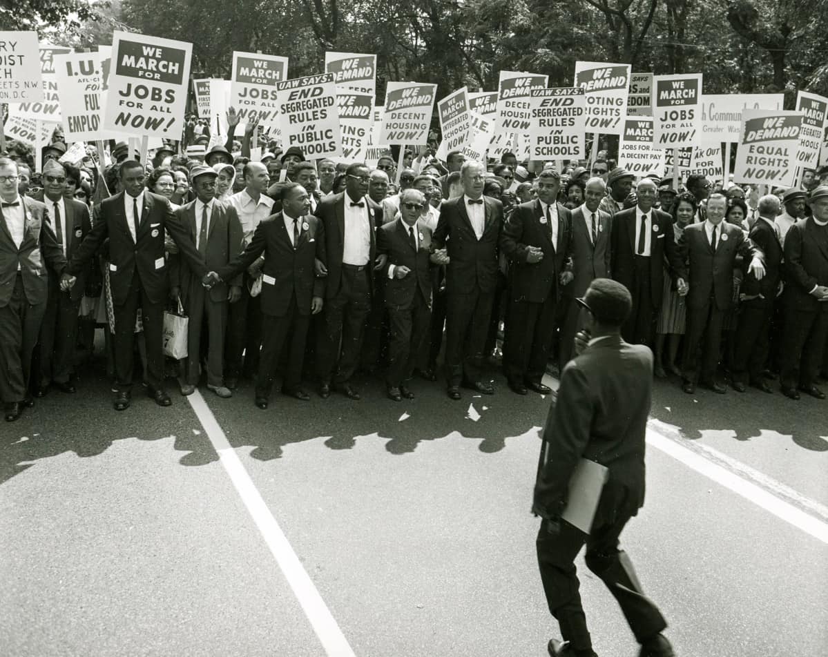 Martti Luther King marssilla 28. elokuuta 1963
