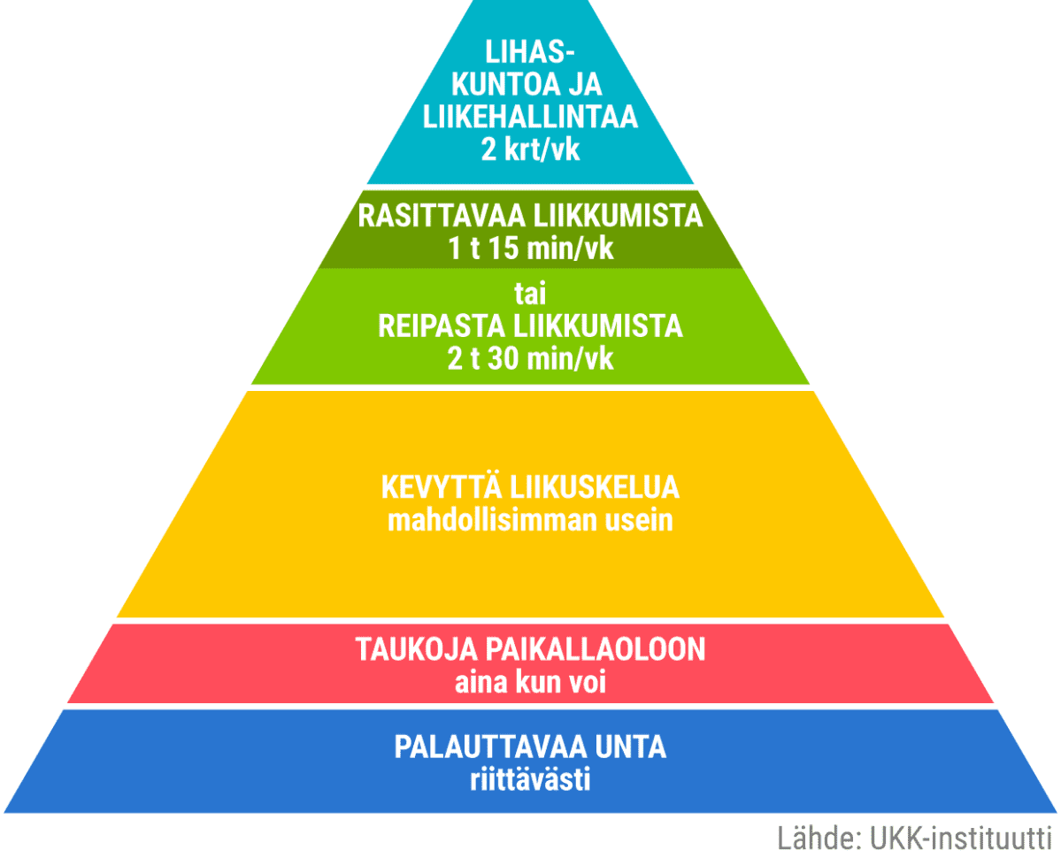 Liikuntasuosituspyramidi