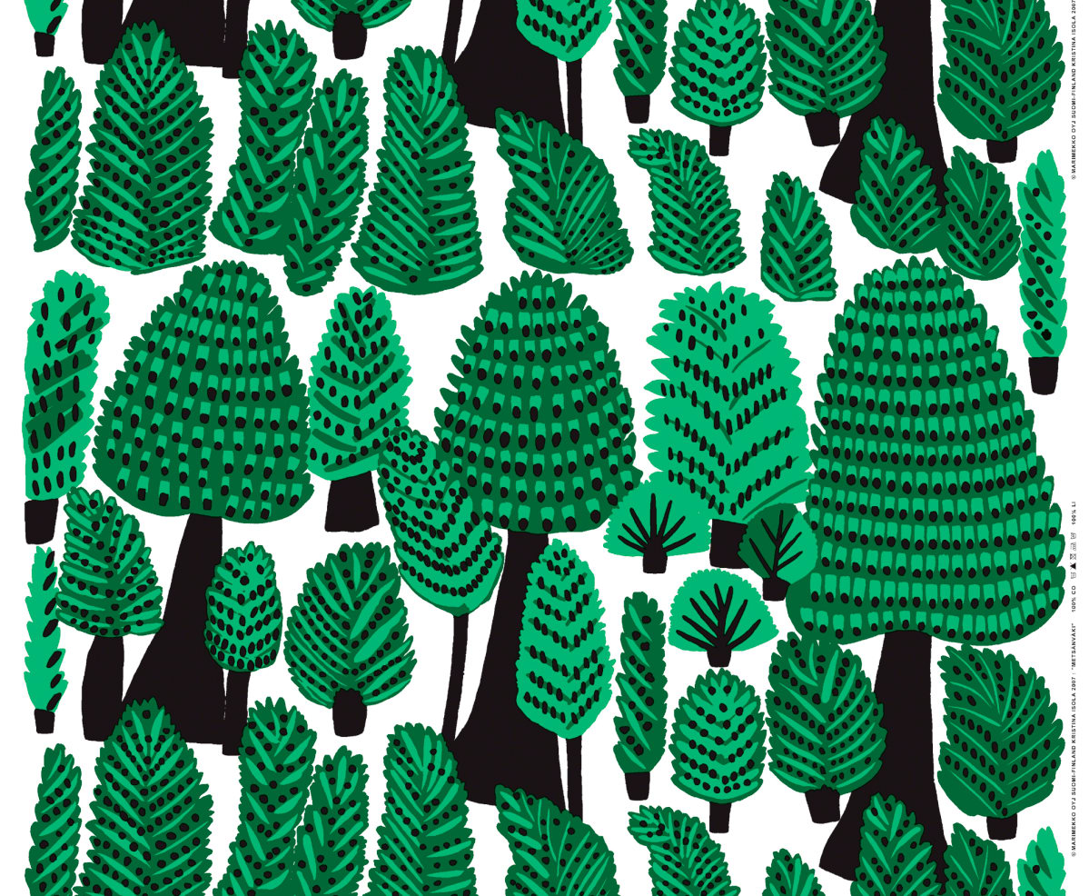 Metsänväki -kangas.