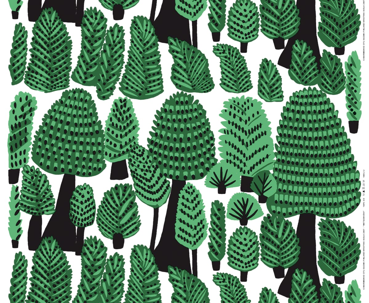 Metsänväki -kangas.