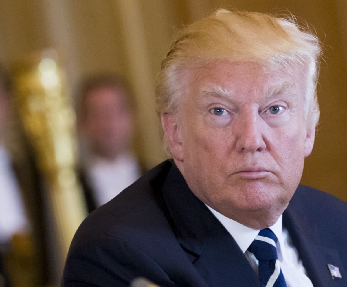 Donald Trump lähikuvassa.
