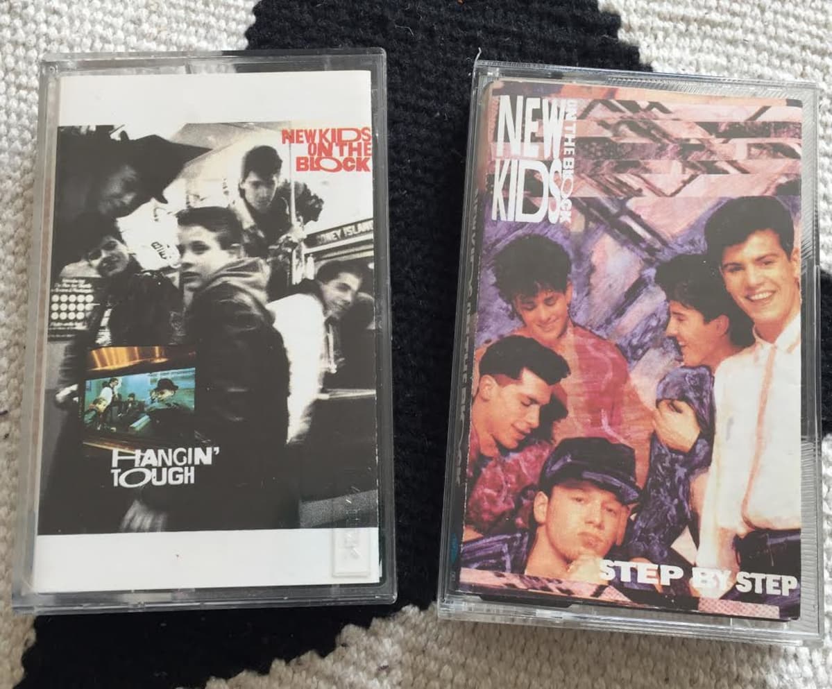 NKOTB-kasetteja.