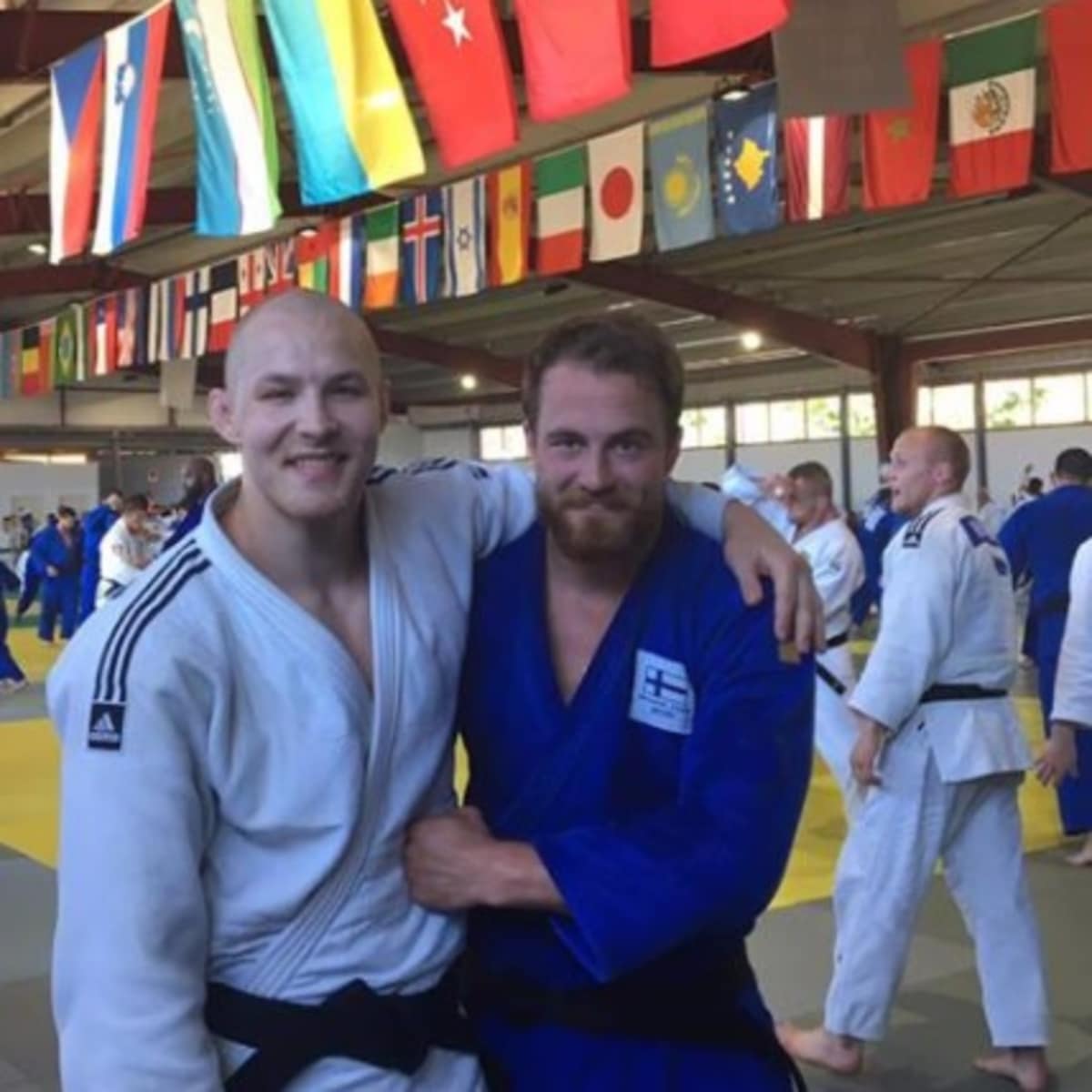 maajoukkuejudokat Jaakko Alli ja Samulli Viitanen