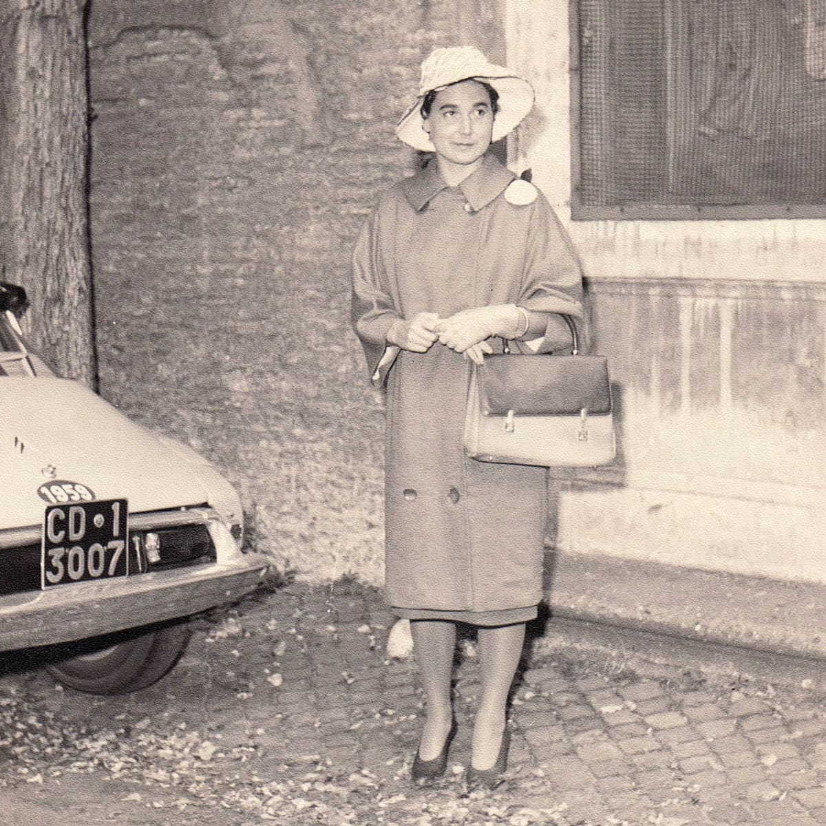 Brita Kekkonen Roomassa 1959.