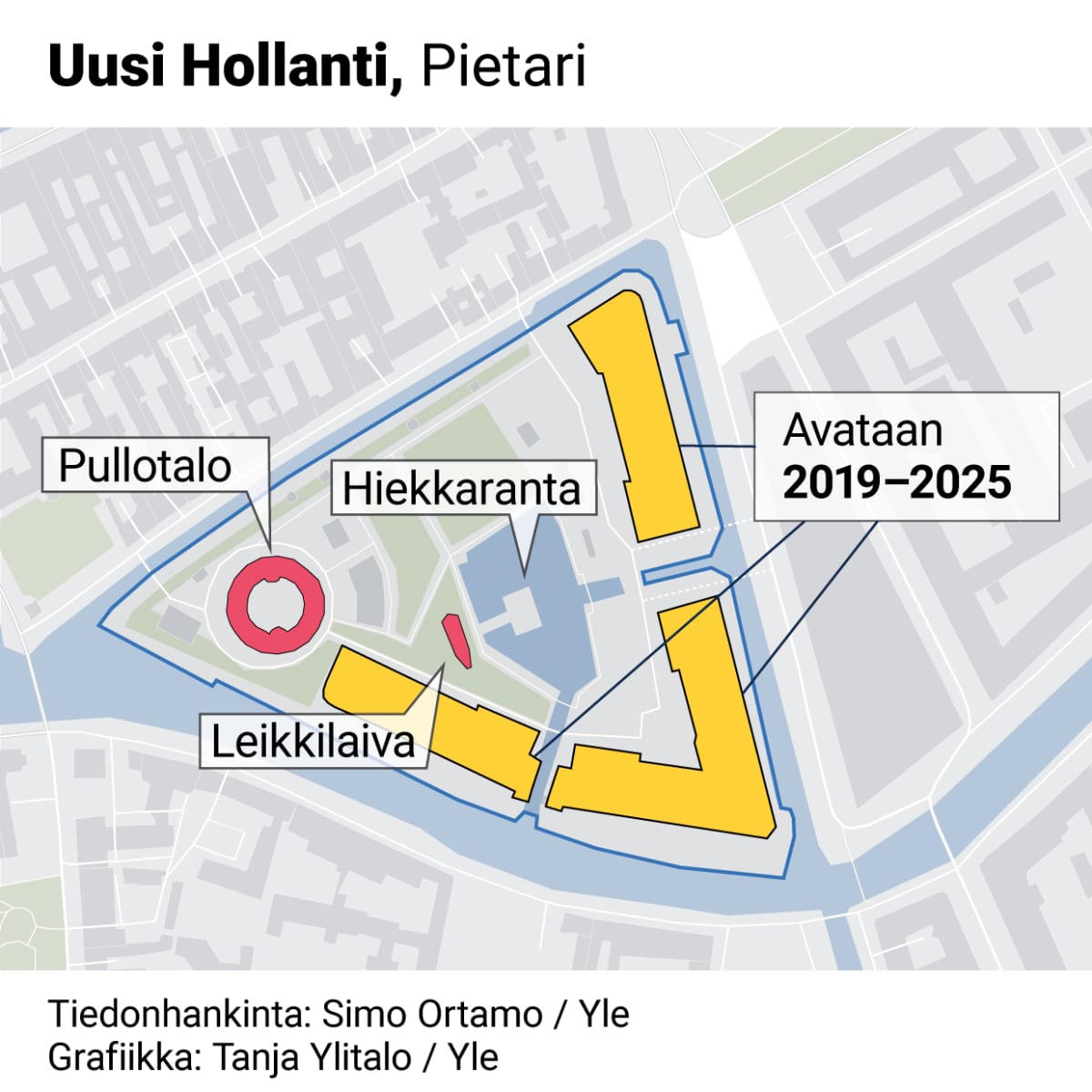 Kartta Uusi Hollantisaaresta Pietarissa