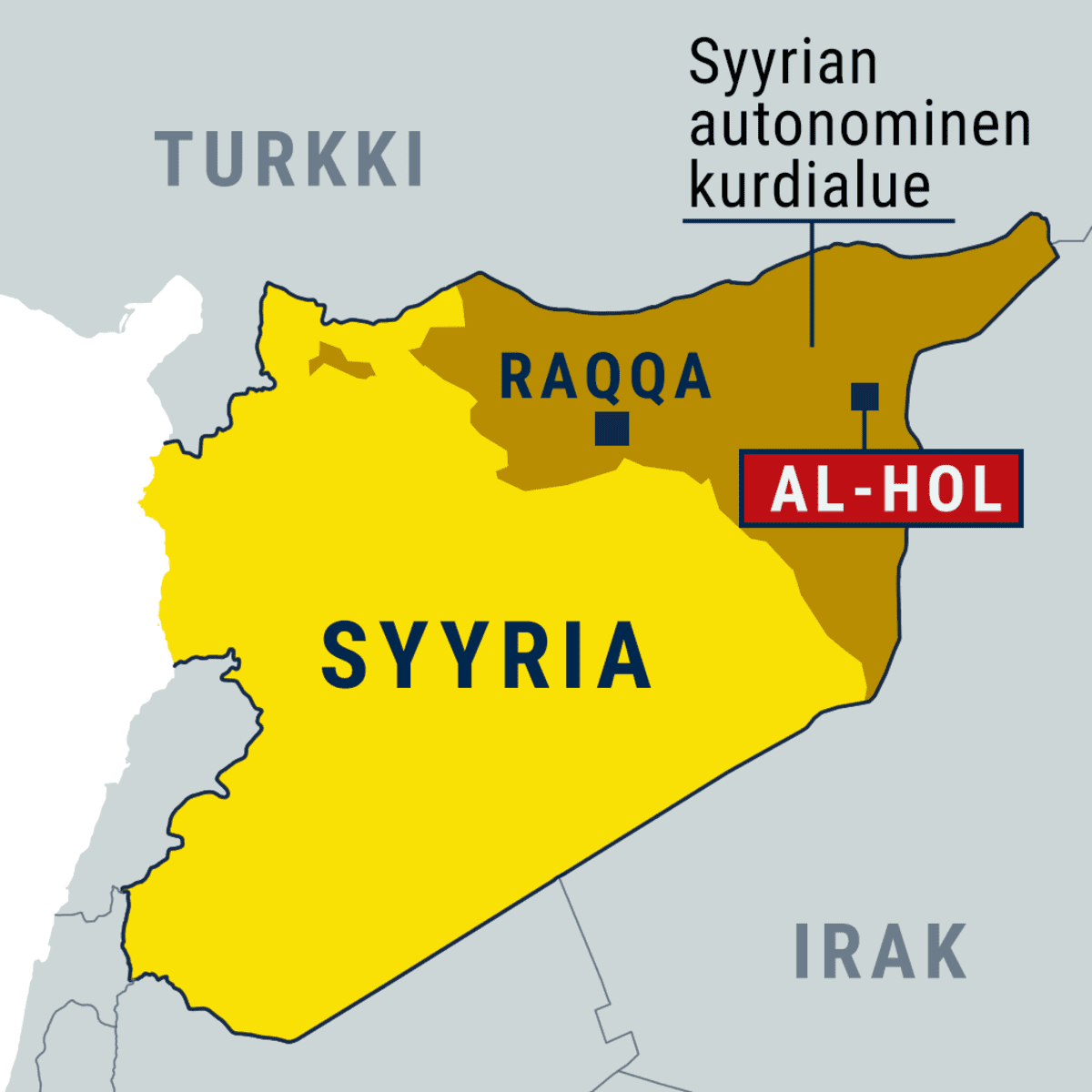 Syyrian kartta, Raqqa, Al-Holin leiri
