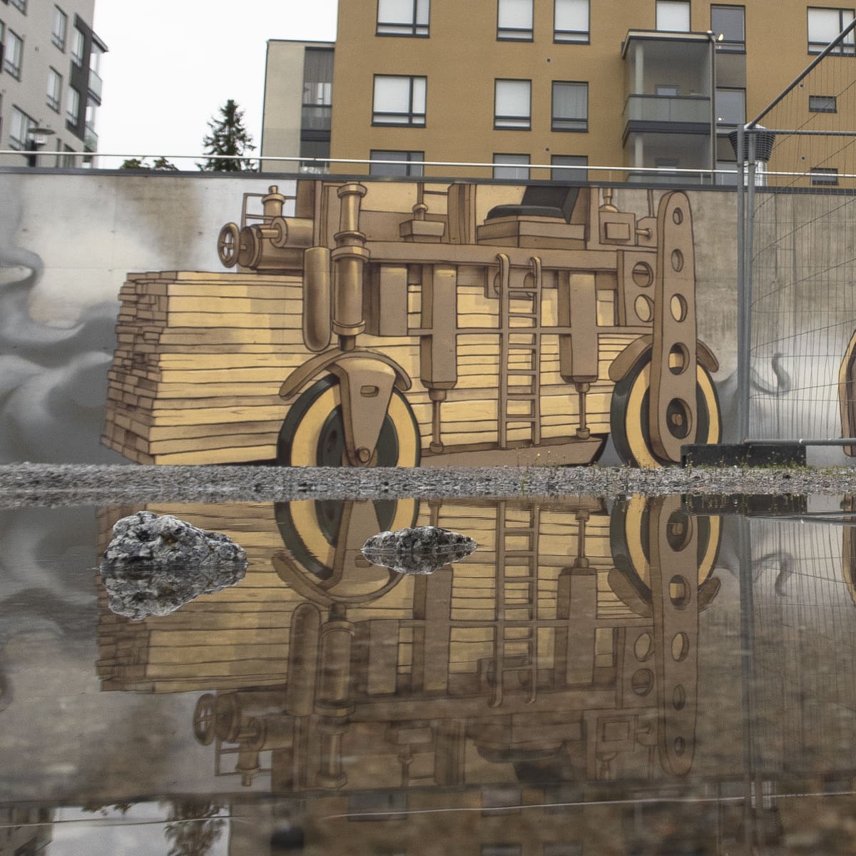 Muraali Härmälä Tampere seinämaalaus
