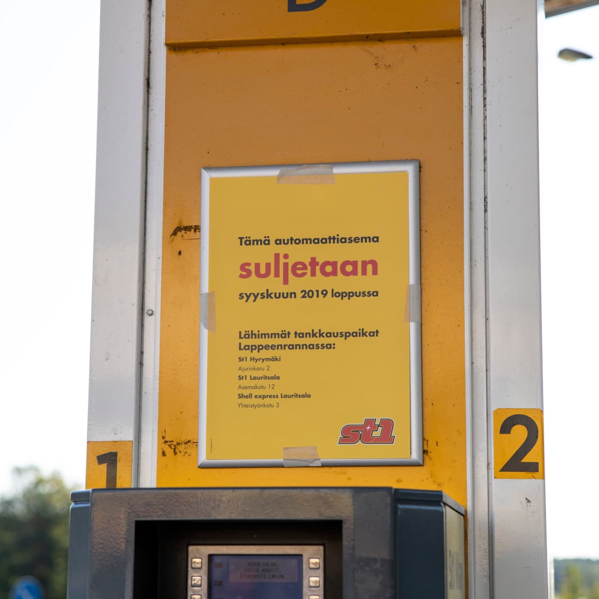 Taipalsaaren viimeinen bensa-asema.