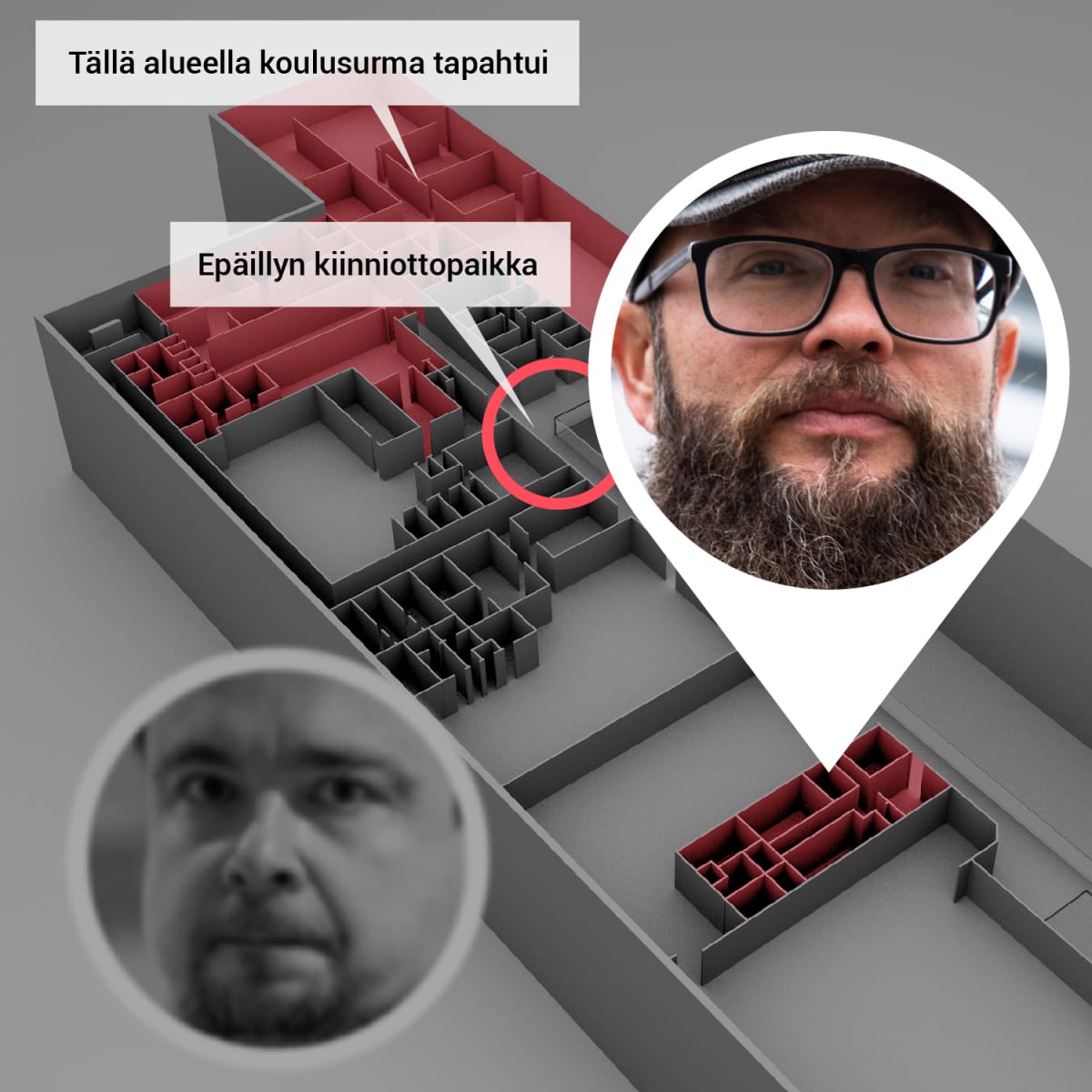 Anssi Saarelainen näki työpaikaltaan, kuinka poliisi ampuu koulusurmasta epäiltyä.