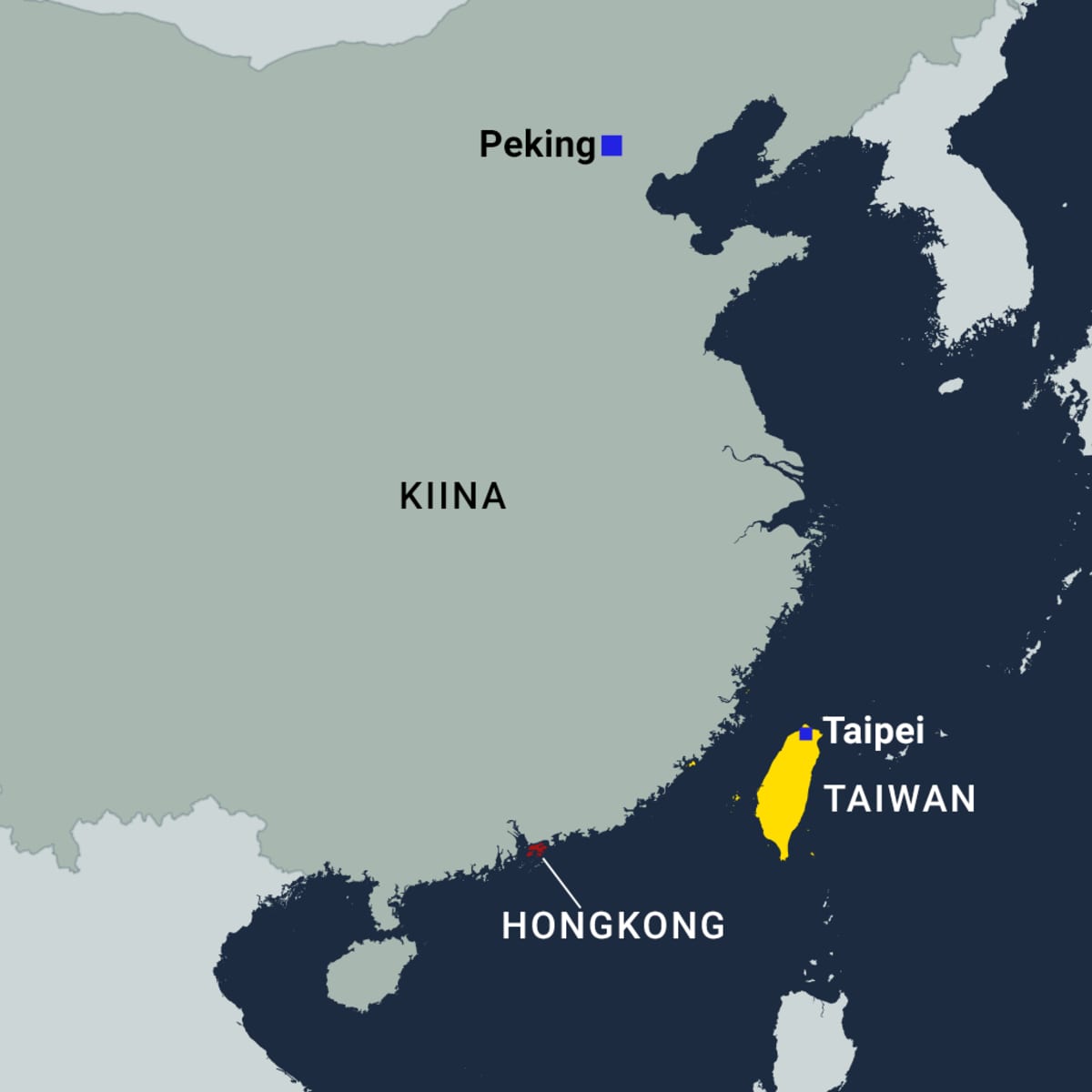 Taiwan, Taipei kartalla.