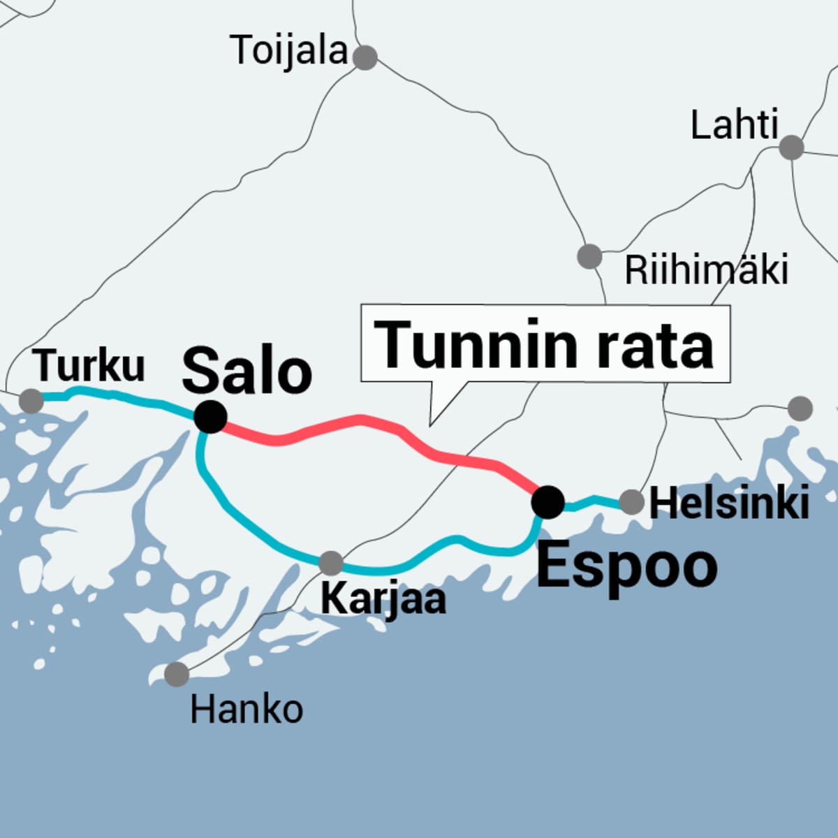 Turku-Helsinki tunnin juna