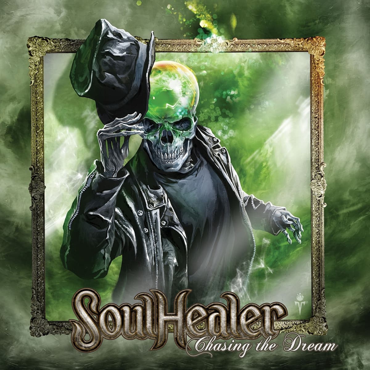 SoulHealerin kolmannen levyn Chasing the dream kansi.