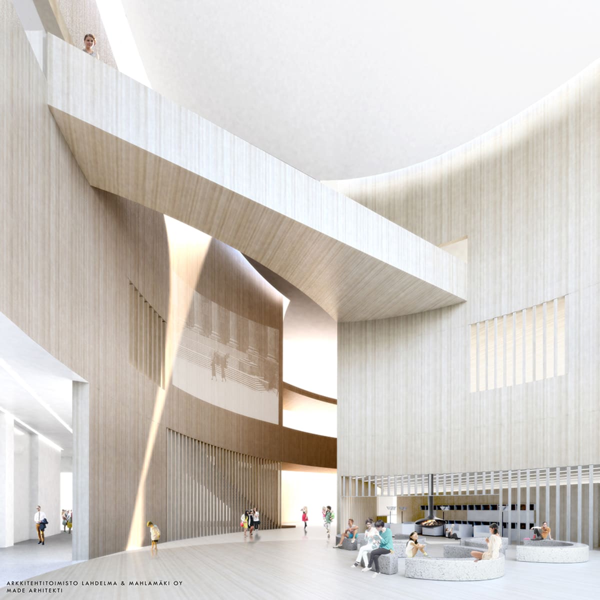 Latvian Museum of Contemporary Art, Lahdelma & Mahlamäki Atrium