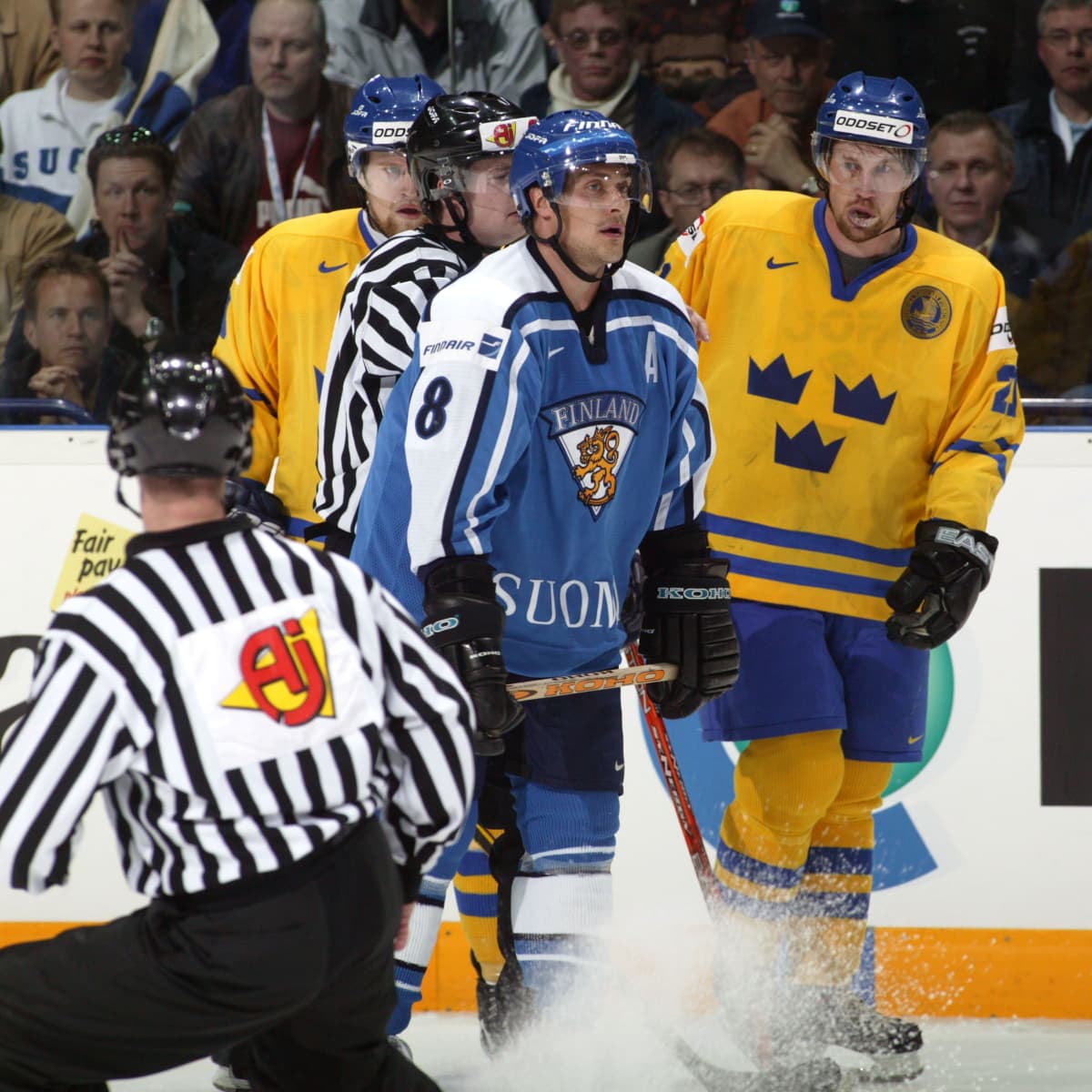 Teemu Selänne MM-puolivälierässä 2003.