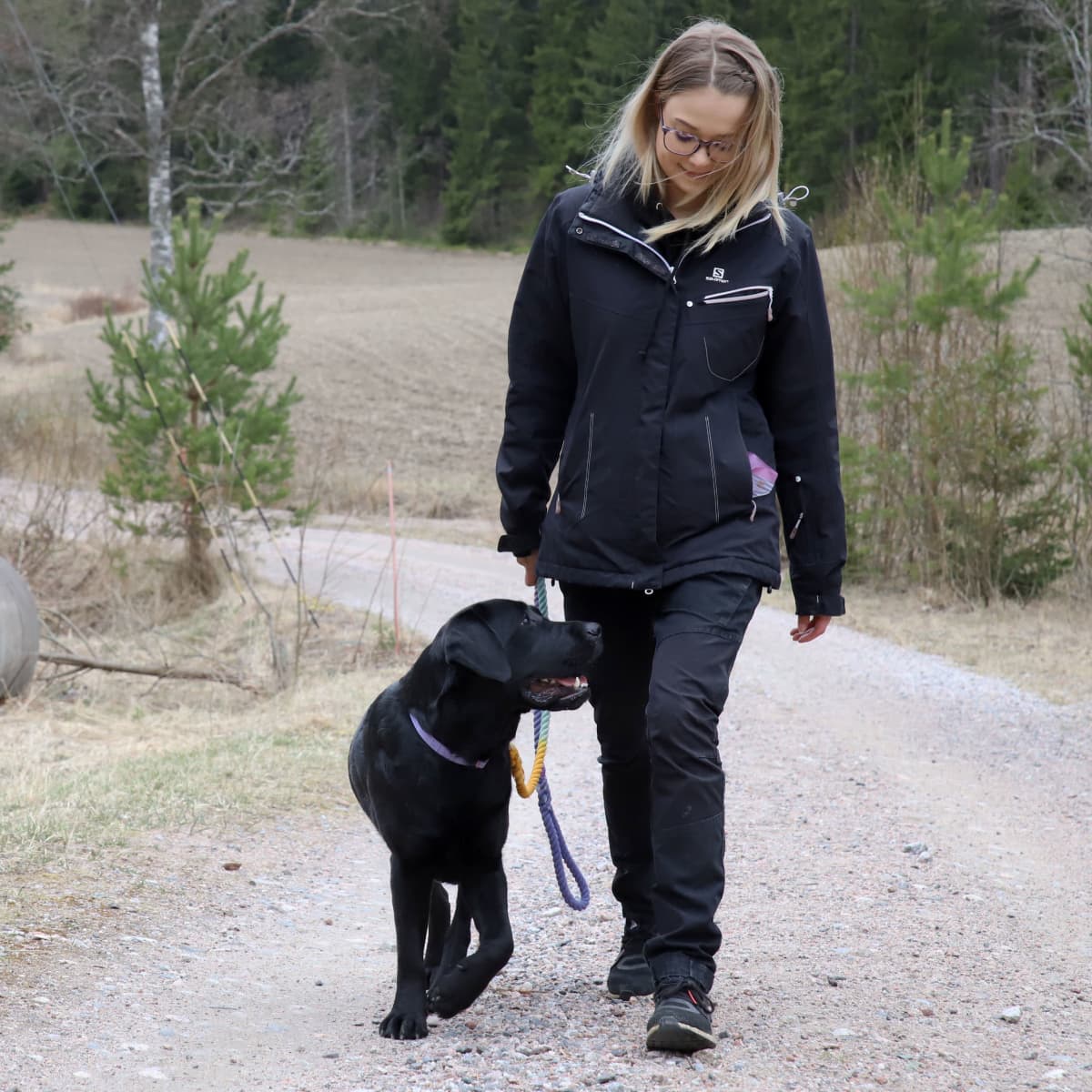 Ronja Partanen ja Luna-koira