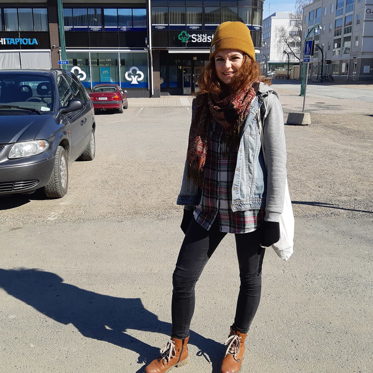 Raisa Huttunen Tornion Länsirannalla.