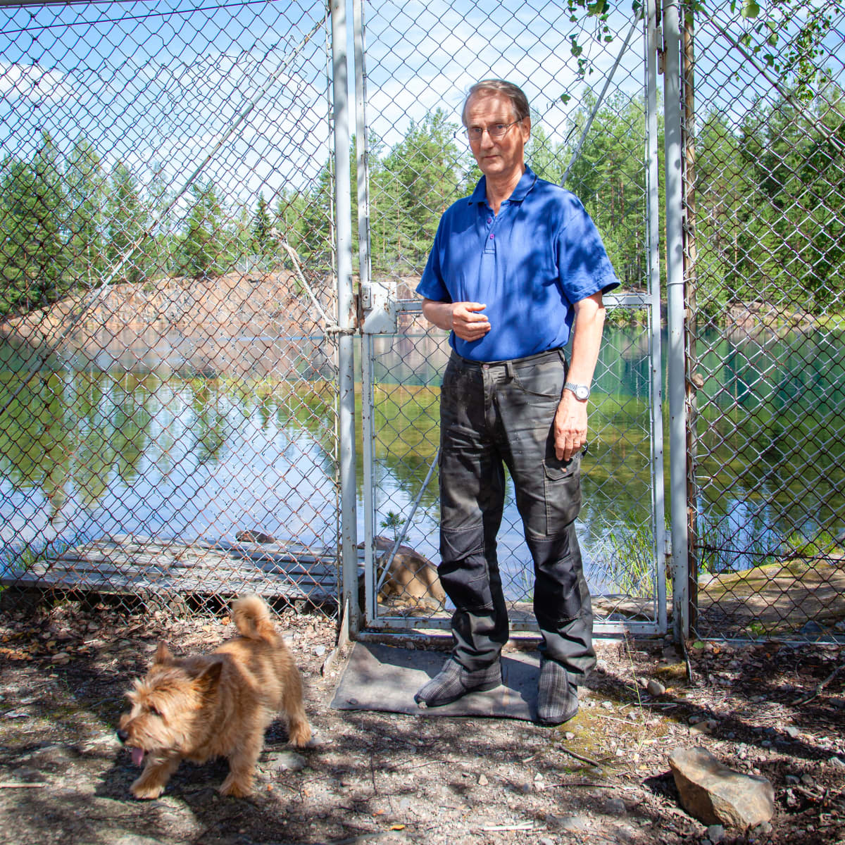 Telkkälän kaivoksen naapurissa asuva Martti Tölli.
