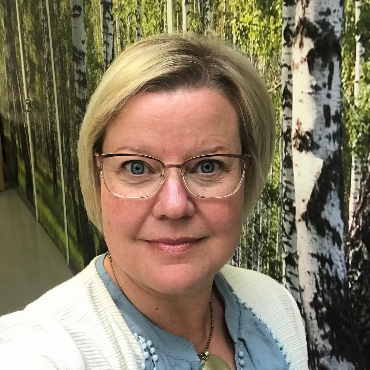 Kuvassa Koivukylän yläkoulun rehtori Leena-Maija Niemi