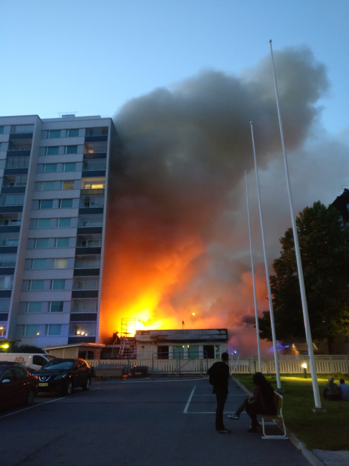 Tampere päiväkoti tulipalo 24.7. silminnäkijäkuva