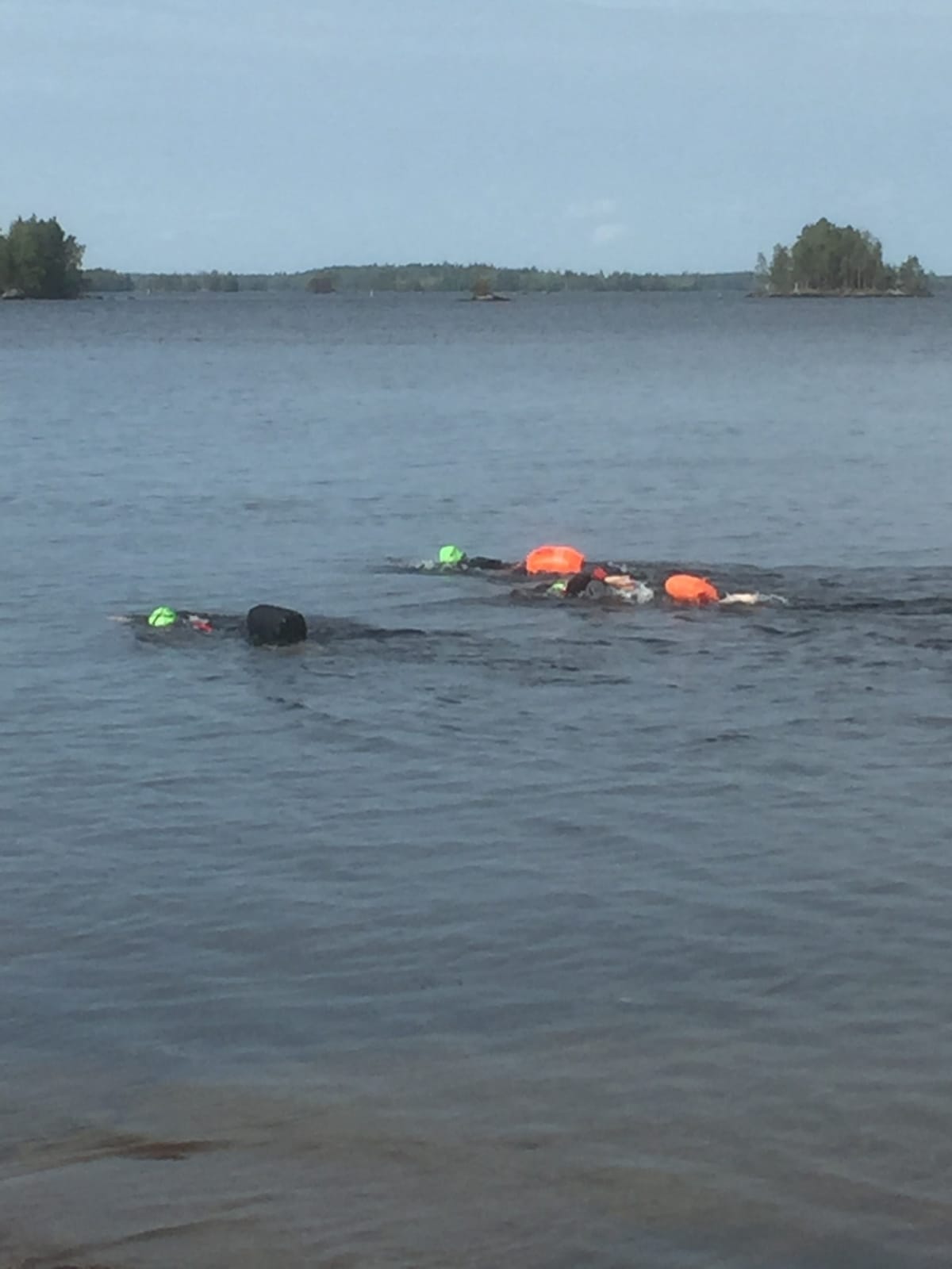 Vapaauinnissa pää kulkee veden myötäisesti