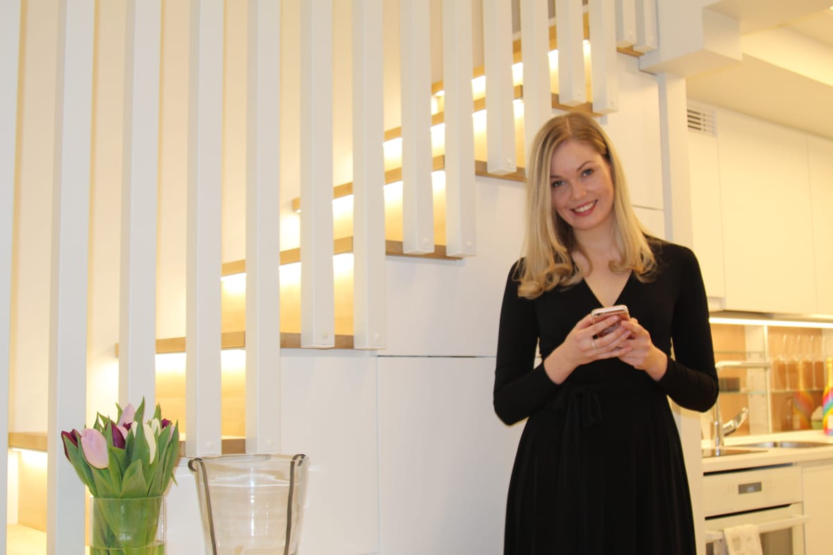 Ida Helman kodissaan Vantaalla