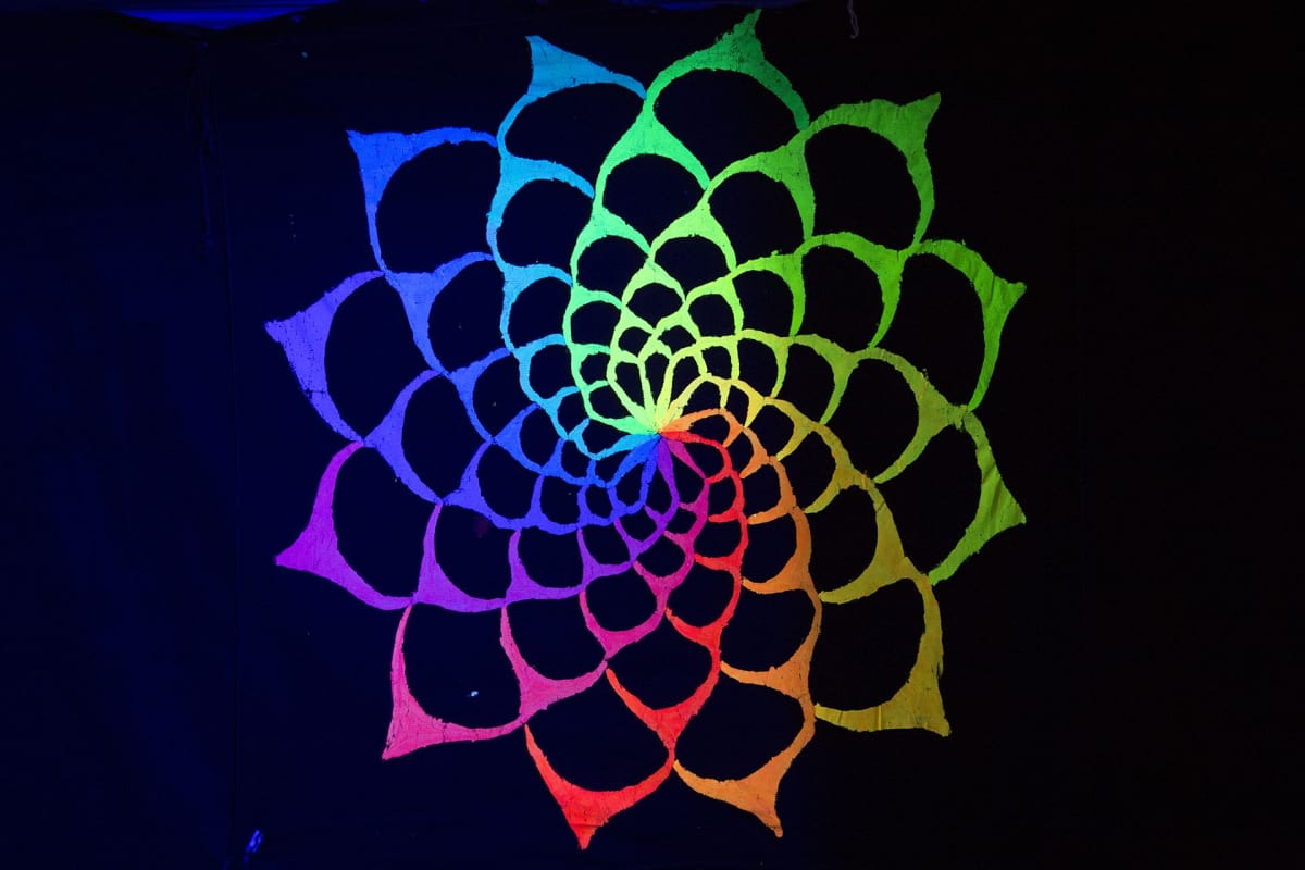 Flowers of Life, decotiimi, decotaide, uv-valo