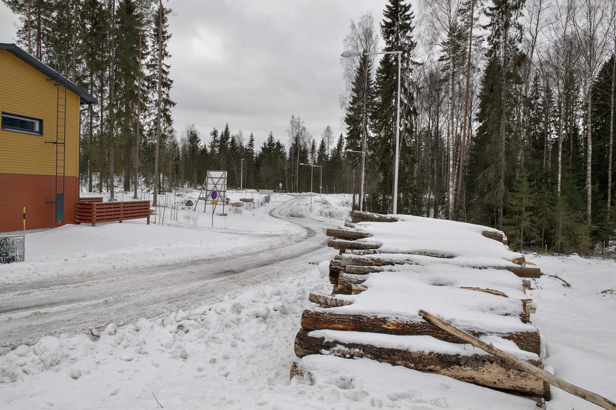 Uudisrakennusalue Vantaalla.