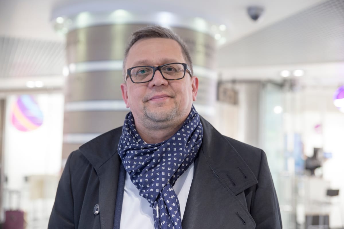 Mika Rahikainen kauppakeskuksessa