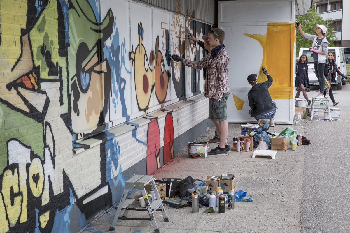 purkutaide, graffiti, Kerava