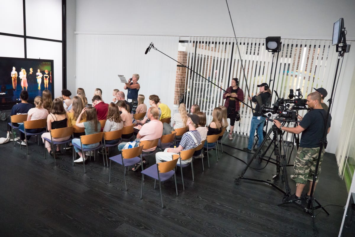 Uuden Päivän studiokuvaukset Mediapoliksella.