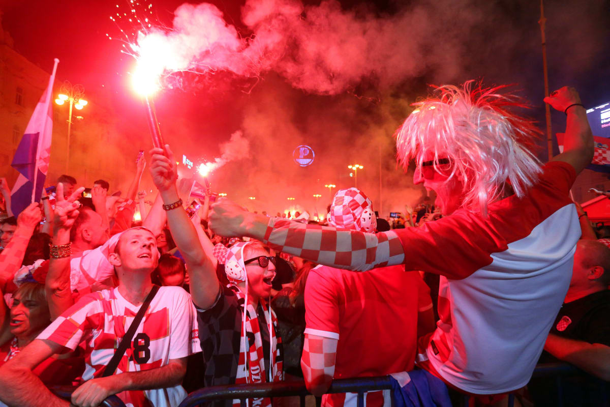 Kroatian fanit 2018 Zagrebissa