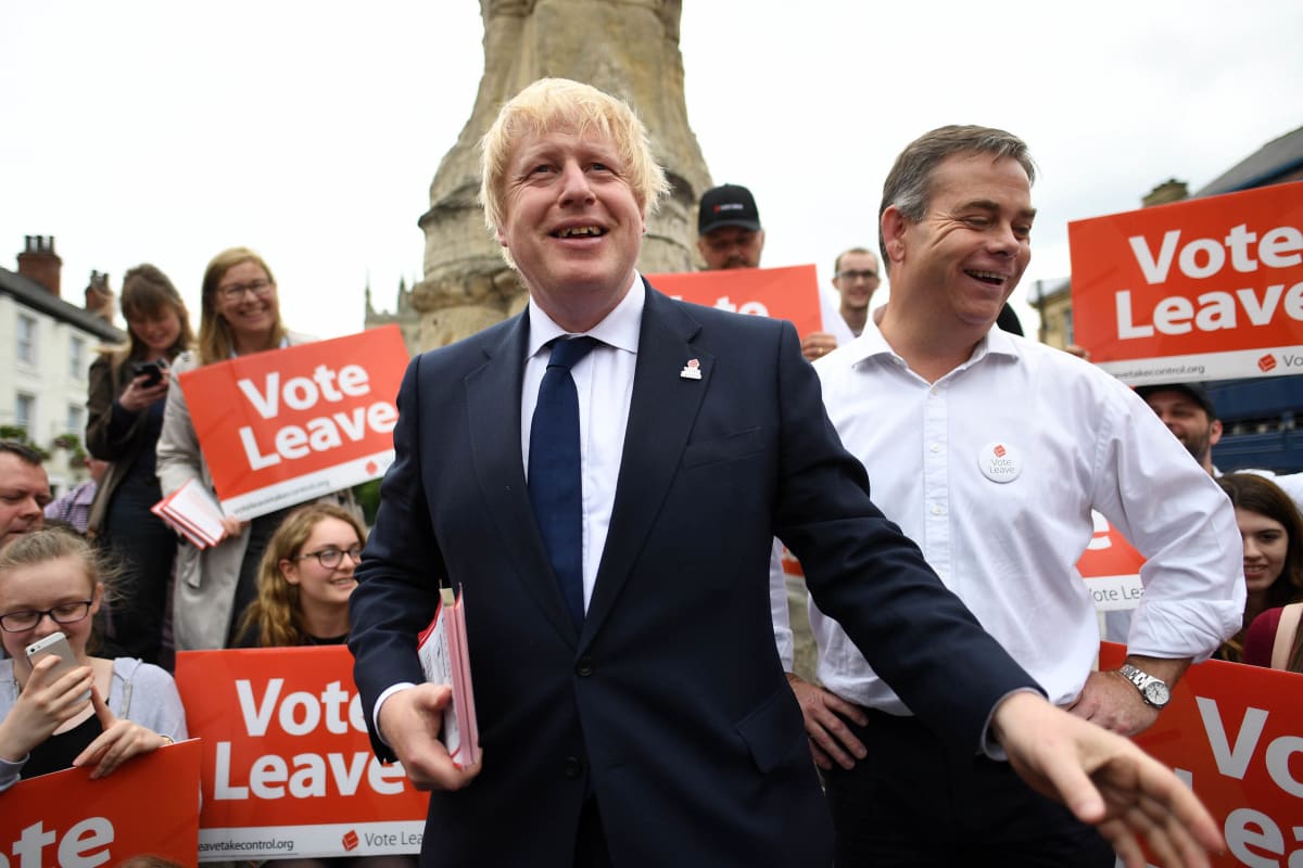 Keväällä 2016 Lontoon silloinen pormestari Boris Johnson kampanjoi aktiivisesti EU-eron puolesta.