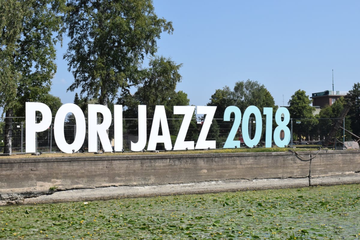 Pori Jazz kyltti.