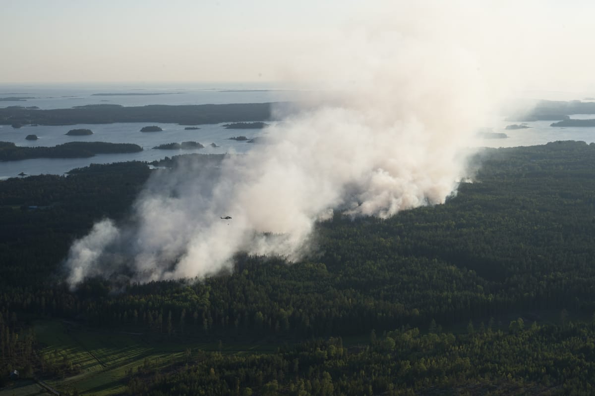 Maastopalo Pyhärannassa