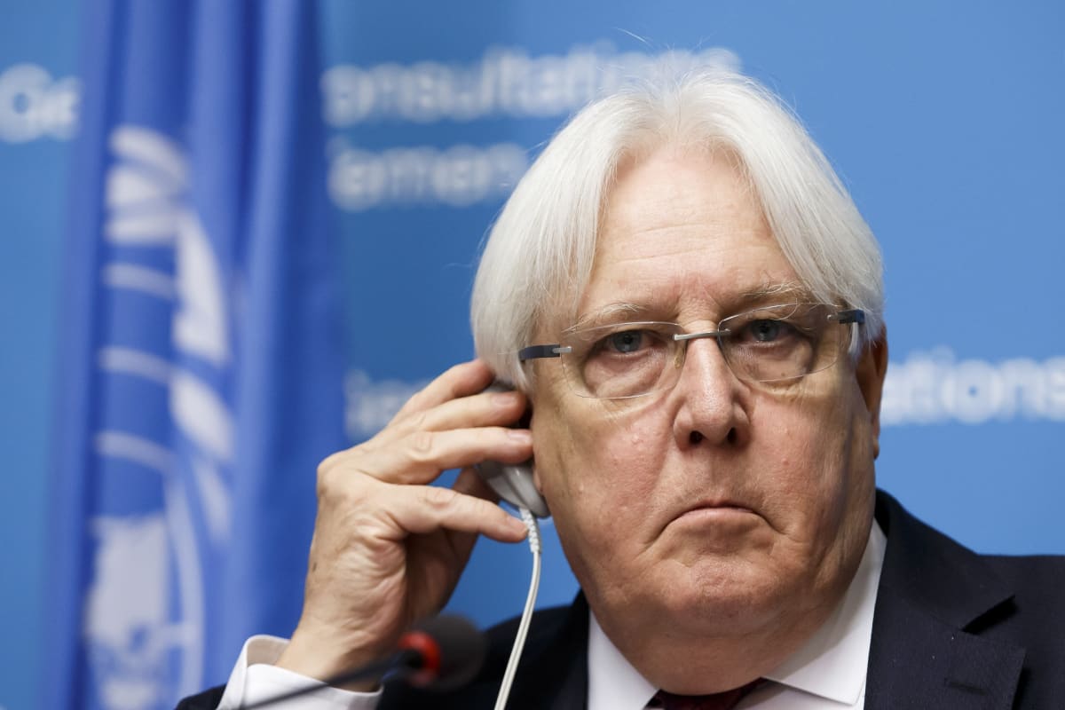 YK:n Jemenin erityislähettiläs Martin Griffiths.