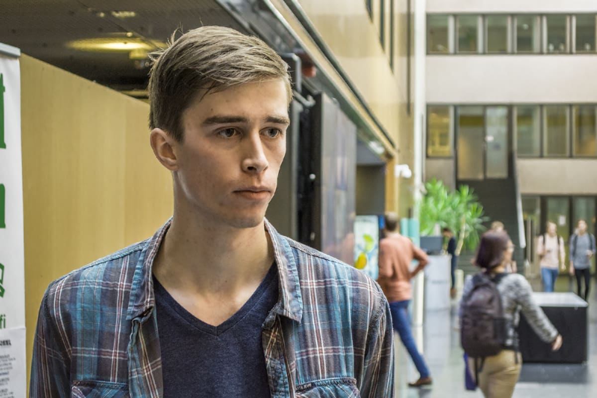 Lääketieteen opiskelija Eelis Palokangas