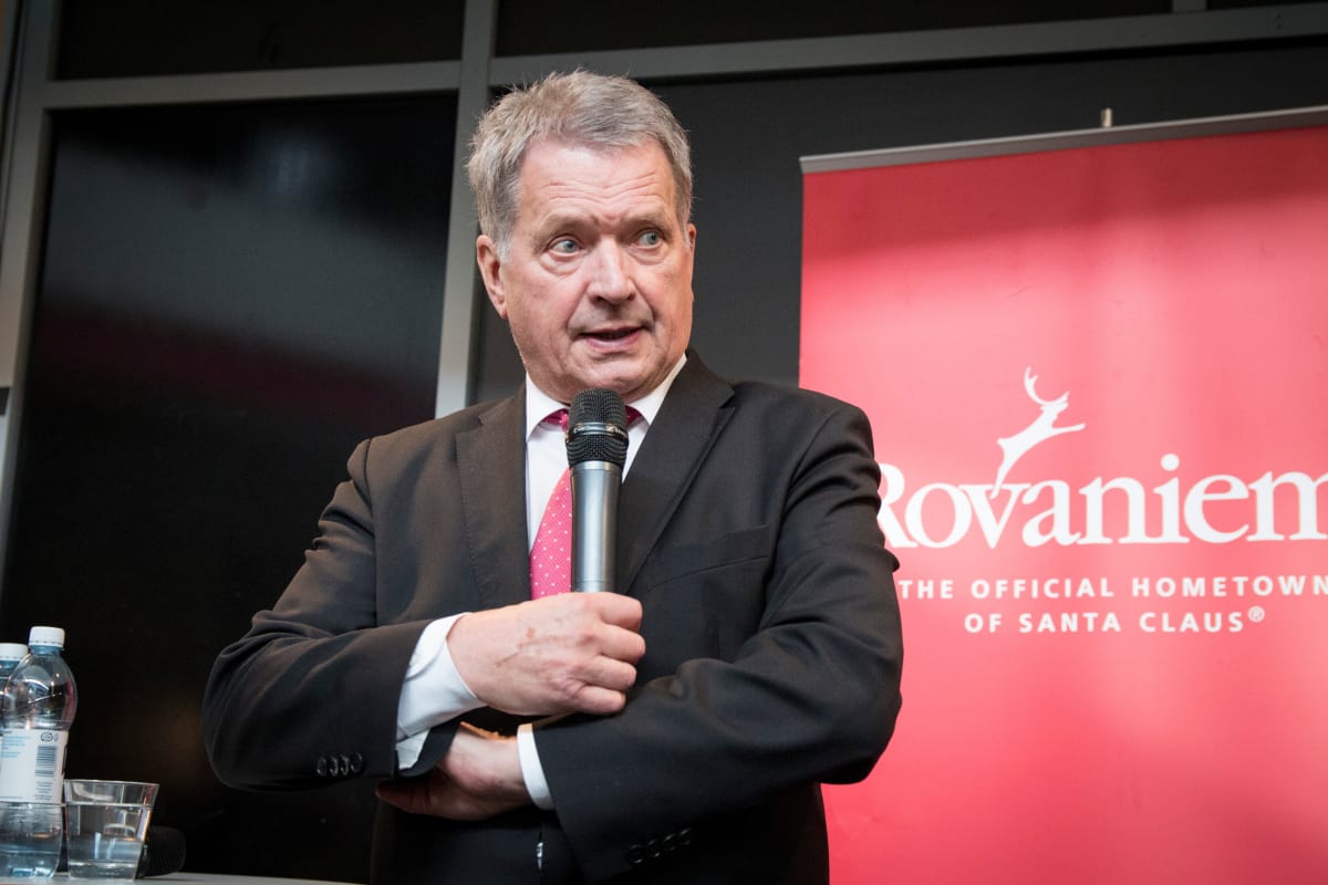 Presidentti Sauli Niinistö vieraili Rovaniemellä kansainvälisessä arktisen alueen biodiversideettikongressissa tiistaina.