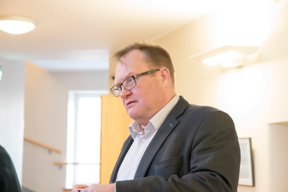 Kittilä-oikeudenkäynnin puolustuksen asianajaja Olli Siponen Lapin käräjäoikeudessa 11. lokakuuta.