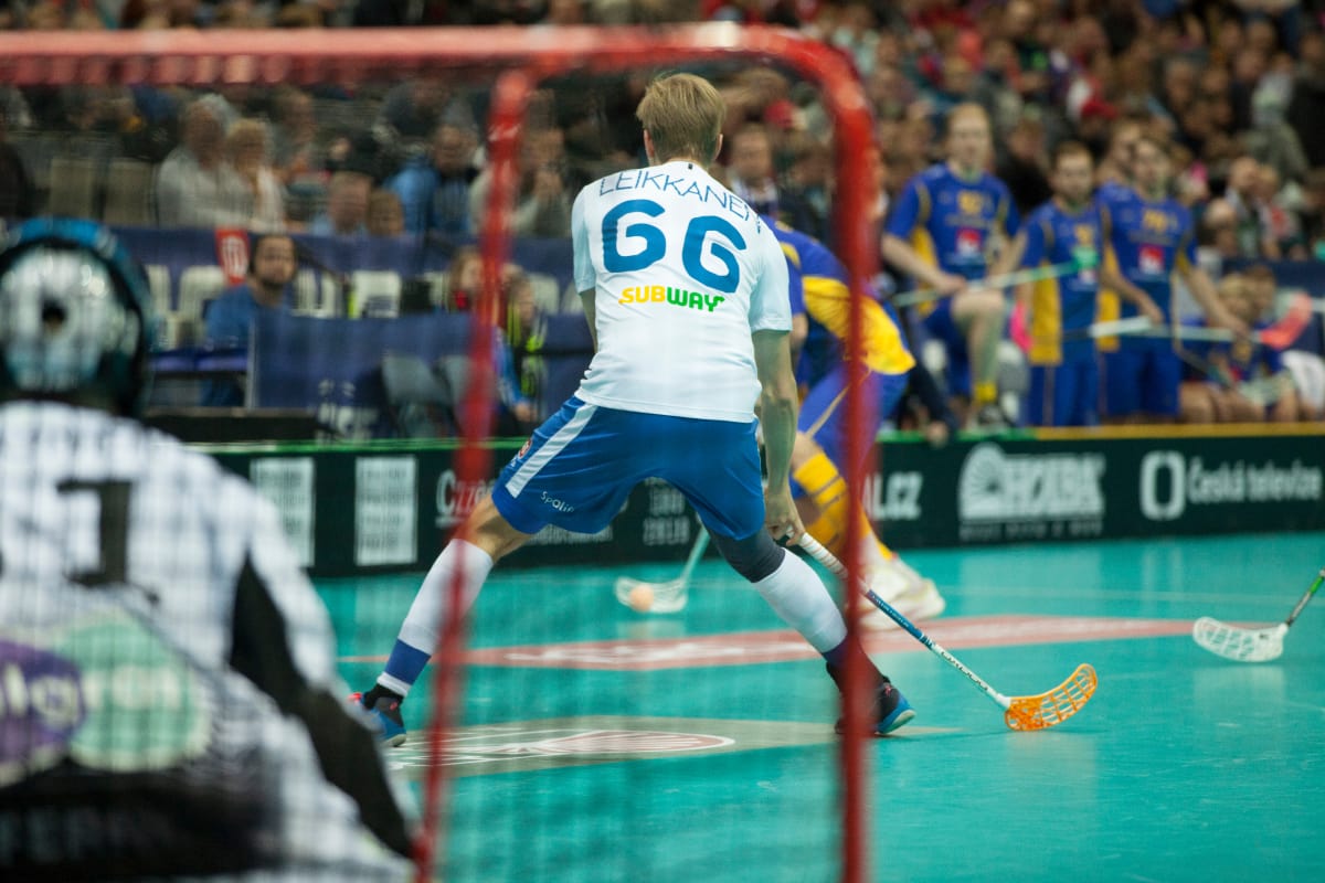 Mikko Leikkanen salibandyn MM-kisoissa 2018.