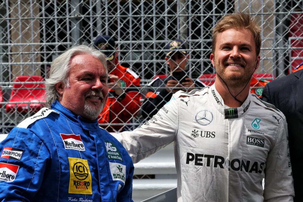 Keke Rosberg poikansa Nico Rosbergin kanssa.