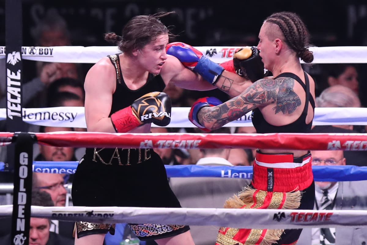 Katie Taylor iskii Eva Wahlstömiä kasvoihin