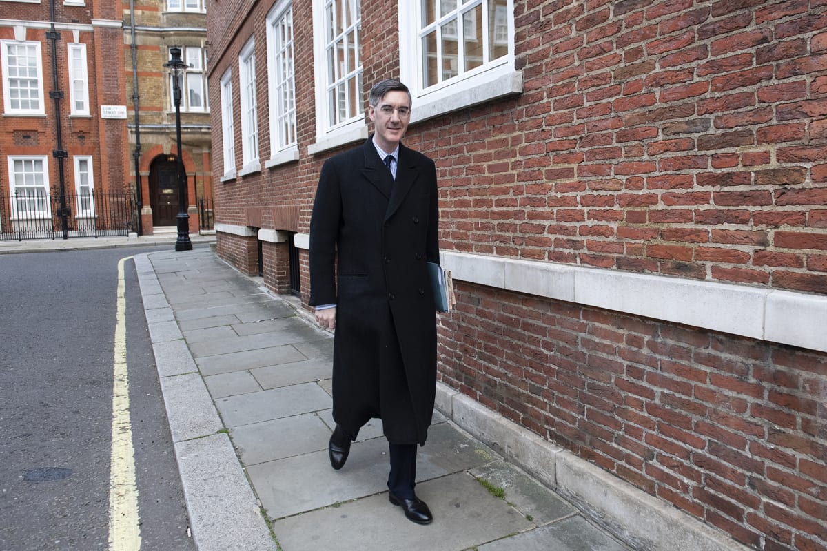 Kansanedustaja Jacob Rees-Mogg.