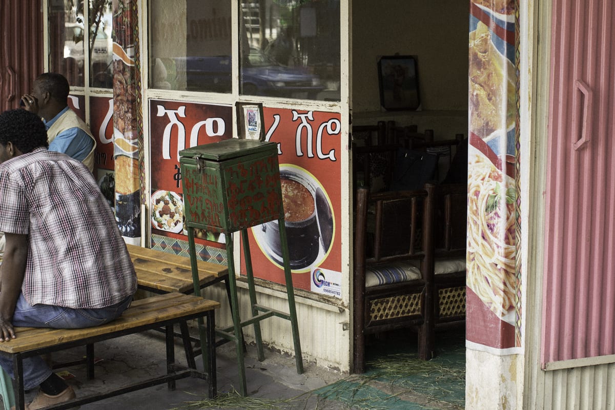 Ravintola Addis Abebassa.
