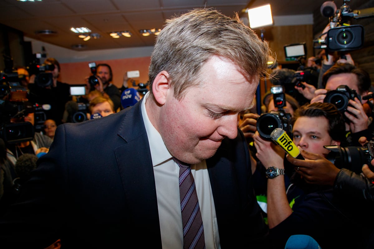 Islannin entinen pääministeri Sigmundur Gunnlaugsson.
